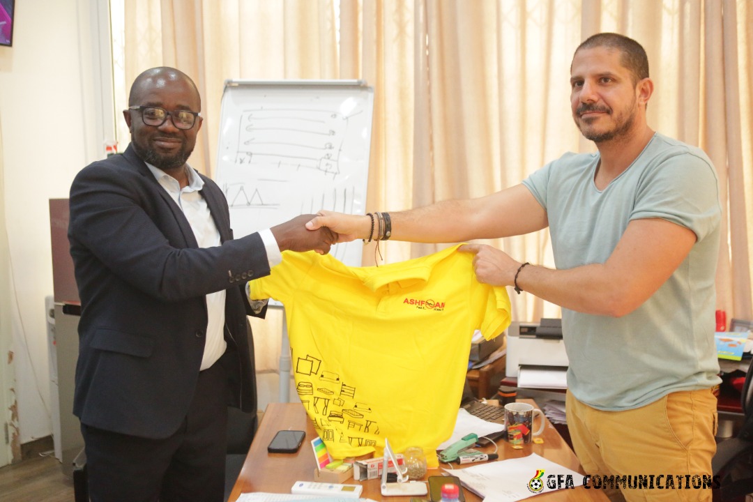 GFA President Kurt E.S Okraku thanks AshFoam for supporting Ghana football