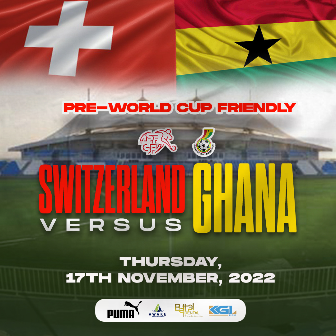 Ghana face Switzerland in pre-World Cup friendly in November