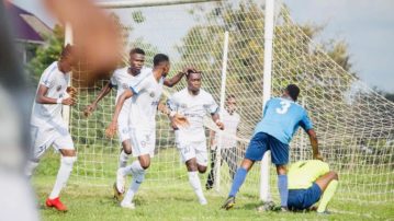 Laud Nettey handles Port City FC vs. Agbogba FC tie