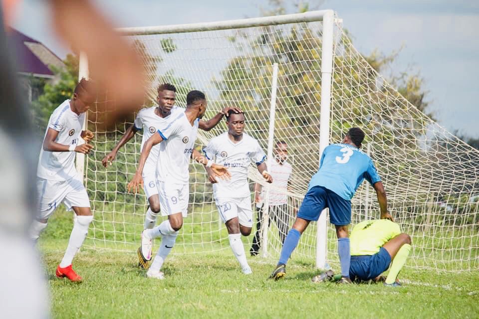 Laud Nettey handles Port City FC vs. Agbogba FC tie