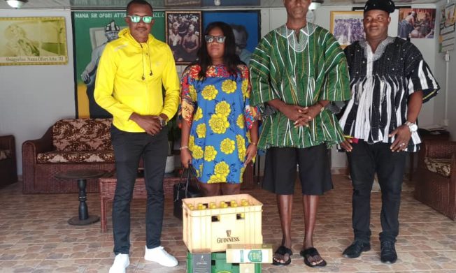 Delegation call on Okyehene at Ofori Panin Fie at Kyebi