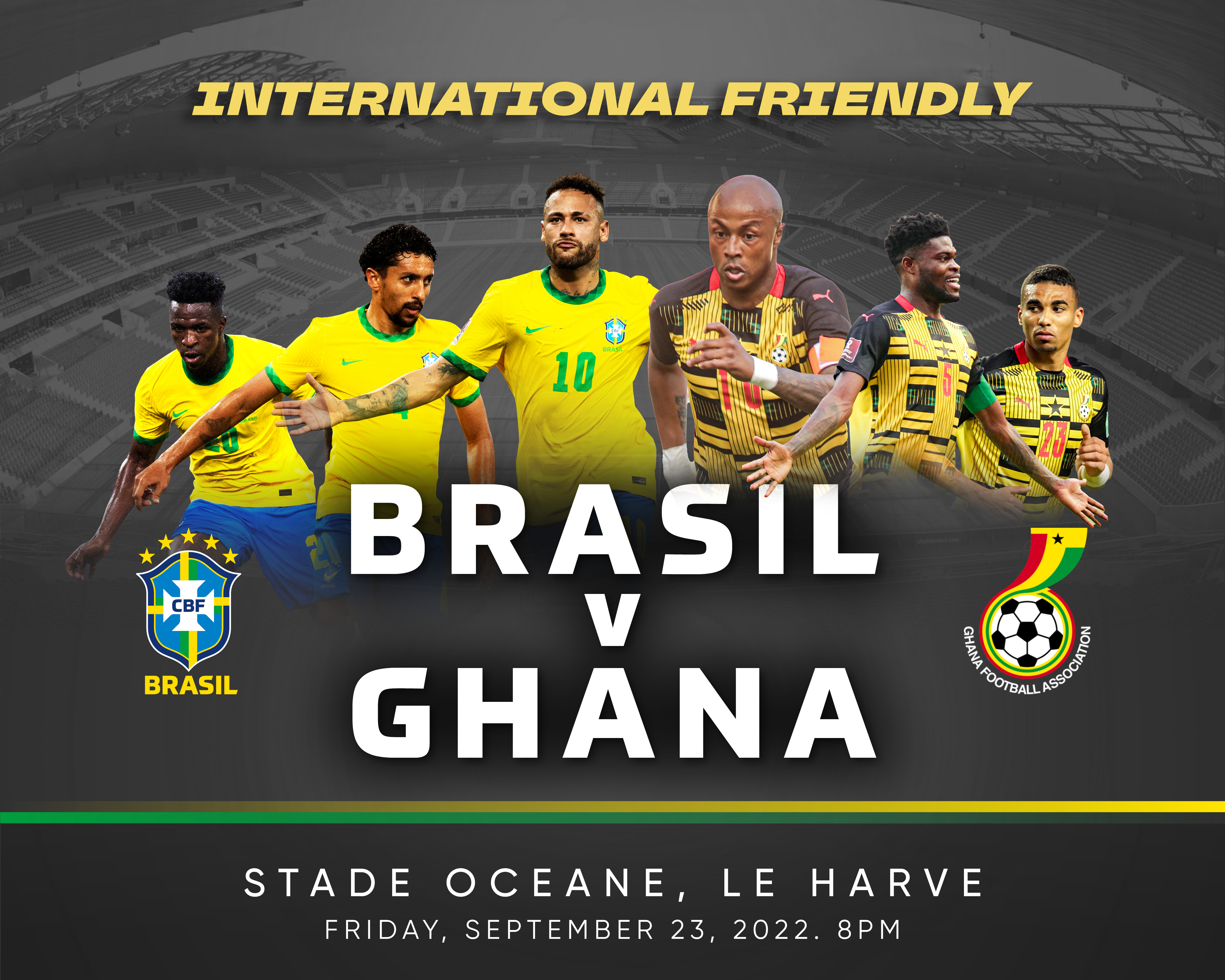 Tickets for Brazil vs. Ghana friendly on sale