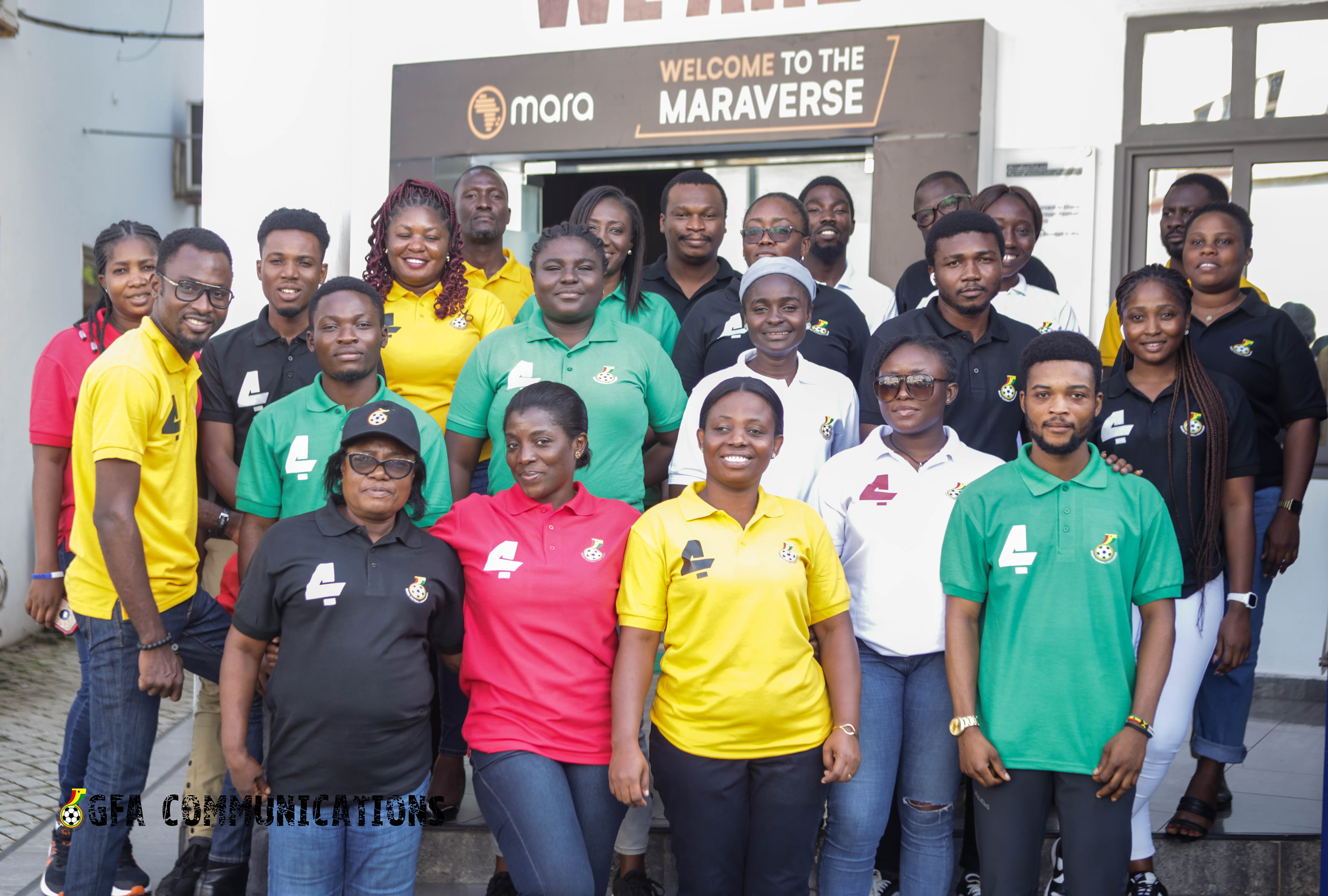 GFA Staff wear customized shirts to support Black Stars 4th appearance at FIFA World Cup