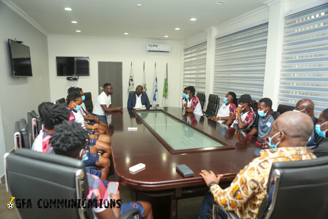 Ampem Darkoa Ladies call on President Simeon-Okraku in Accra