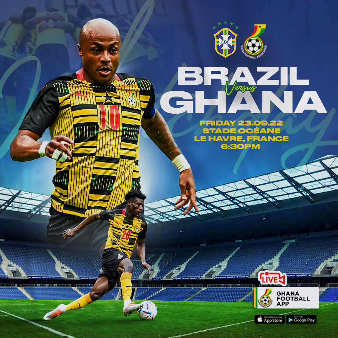 Black Stars friendly against Brazil LIVE on Ghana Football App and Max TV