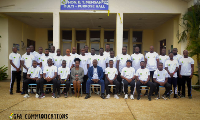 President Simeon-Okraku opens GFA/CAF Licence C course at Prampram
