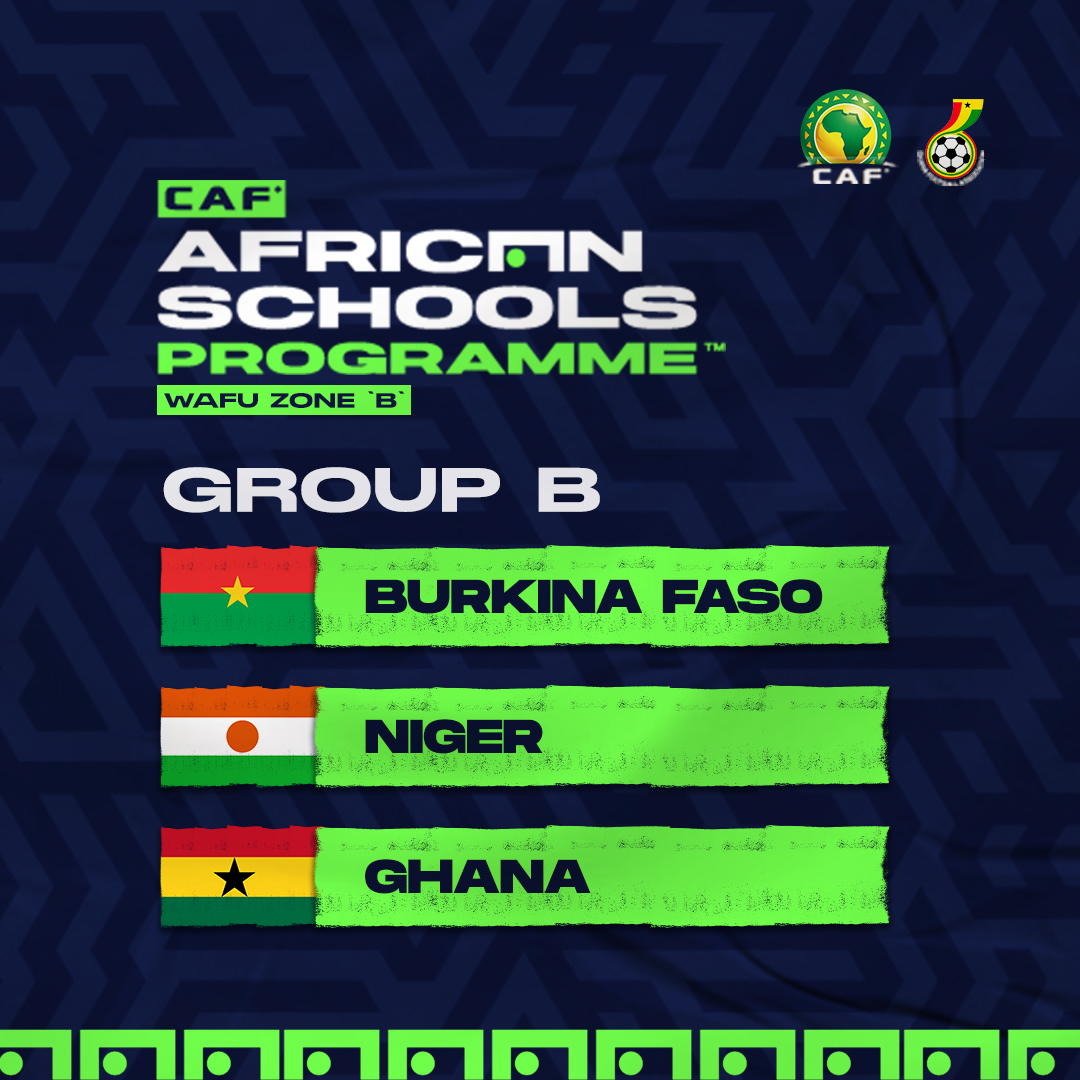Ghana face Burkina Faso and Niger in Pan-African Schools Championship qualifiers