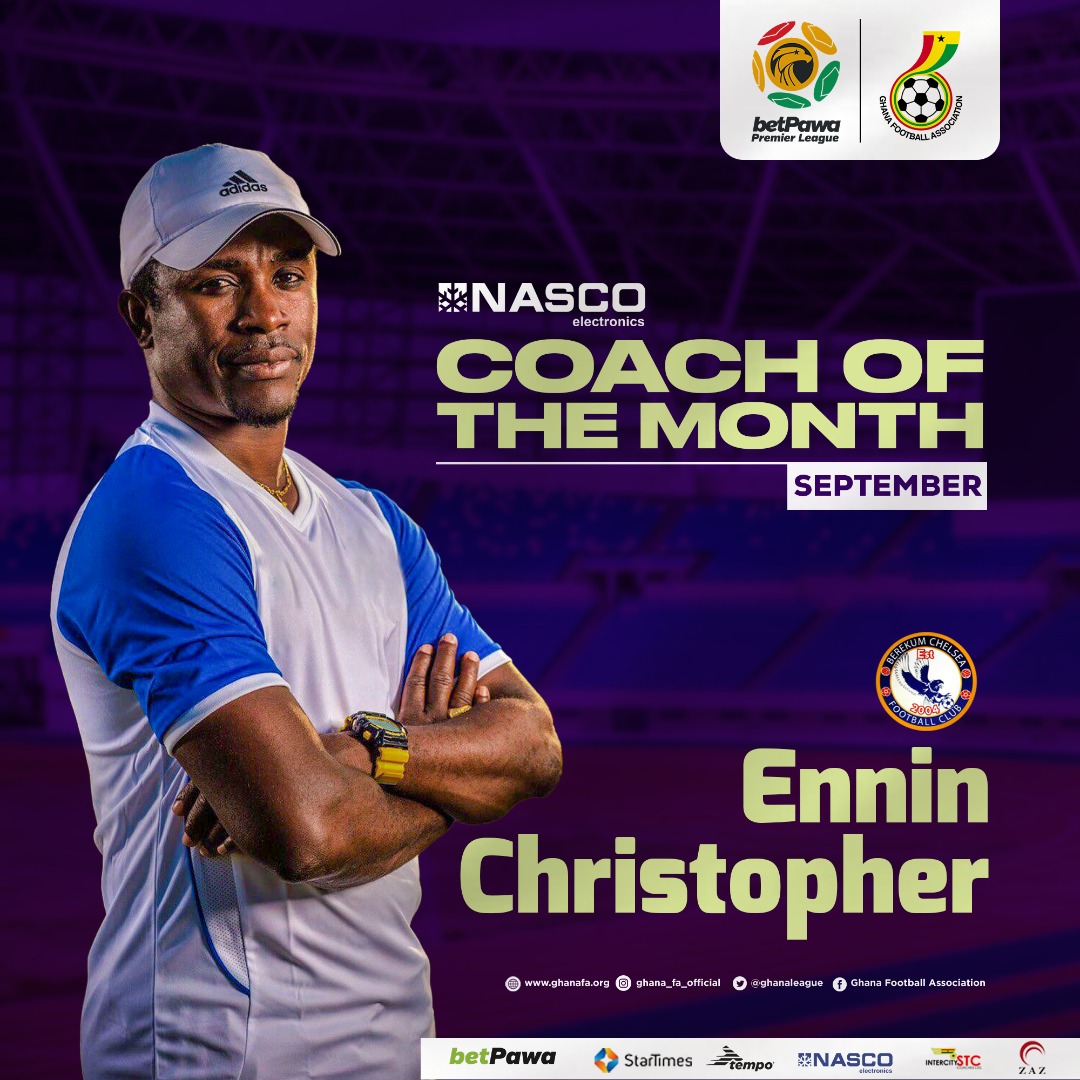 Christopher Ennin named NASCO coach of the Month - September