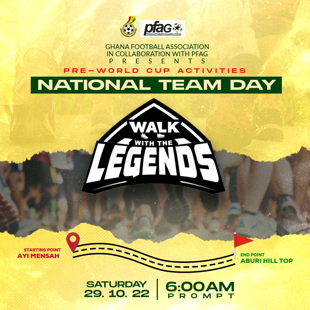Pre-2022 World Cup activities: Walk with the Legends, Dinner come off Saturday