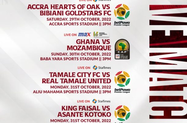 Action packed weekend: Six matches go live on Max TV and Adepa channel -  Ghana Football Association