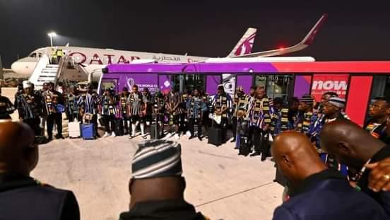 Qatar 2022 World Cup: PHOTOS - Black Stars appear in distinctive dress 'smock' at Hamad Airport