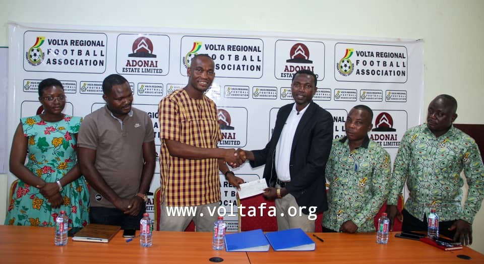 Historic-Volta FA Signs Sponsorship Deal With Adonai Estate Ltd