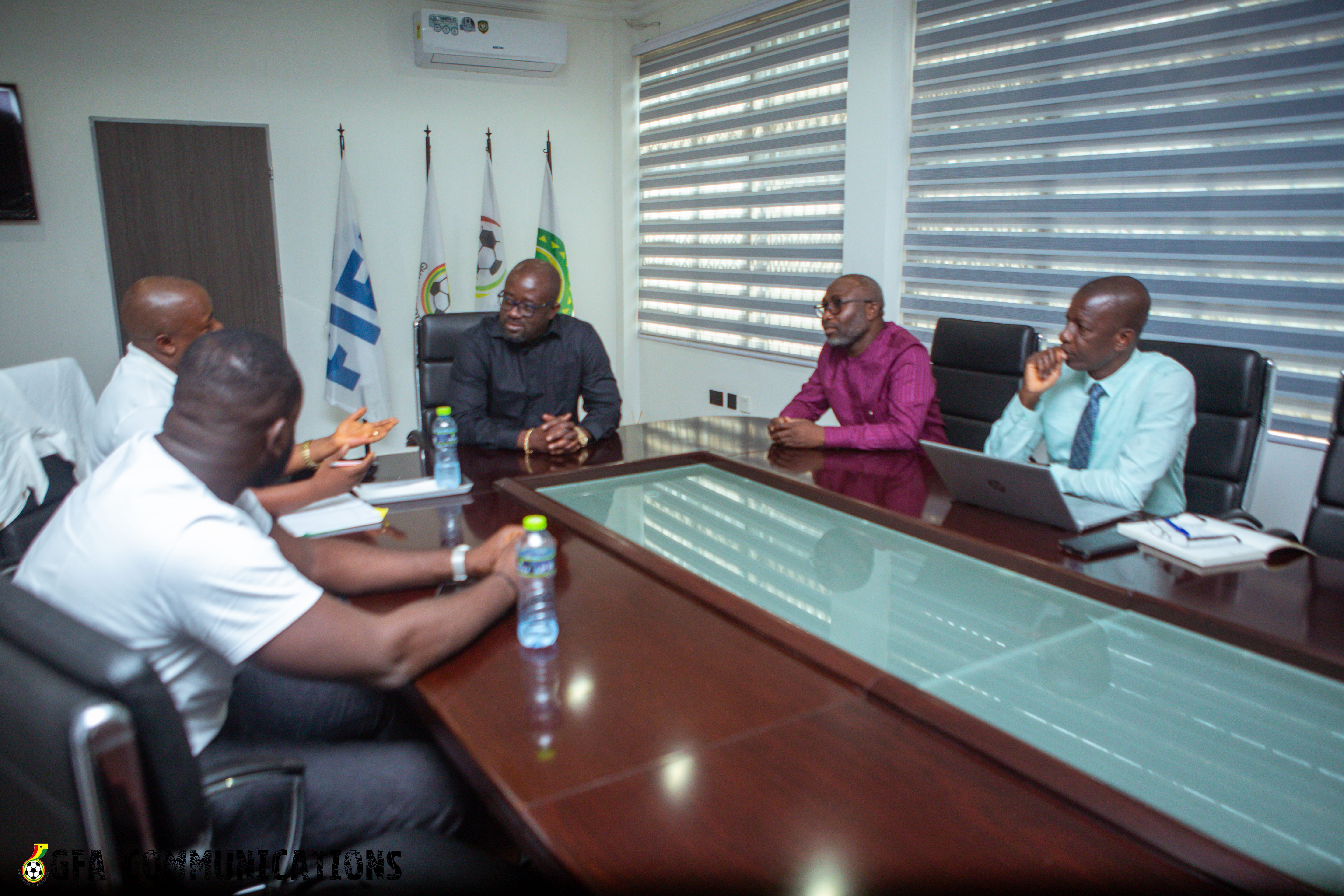 Sierra Leone Football Association President Thomas Daddy Brima visits GFA