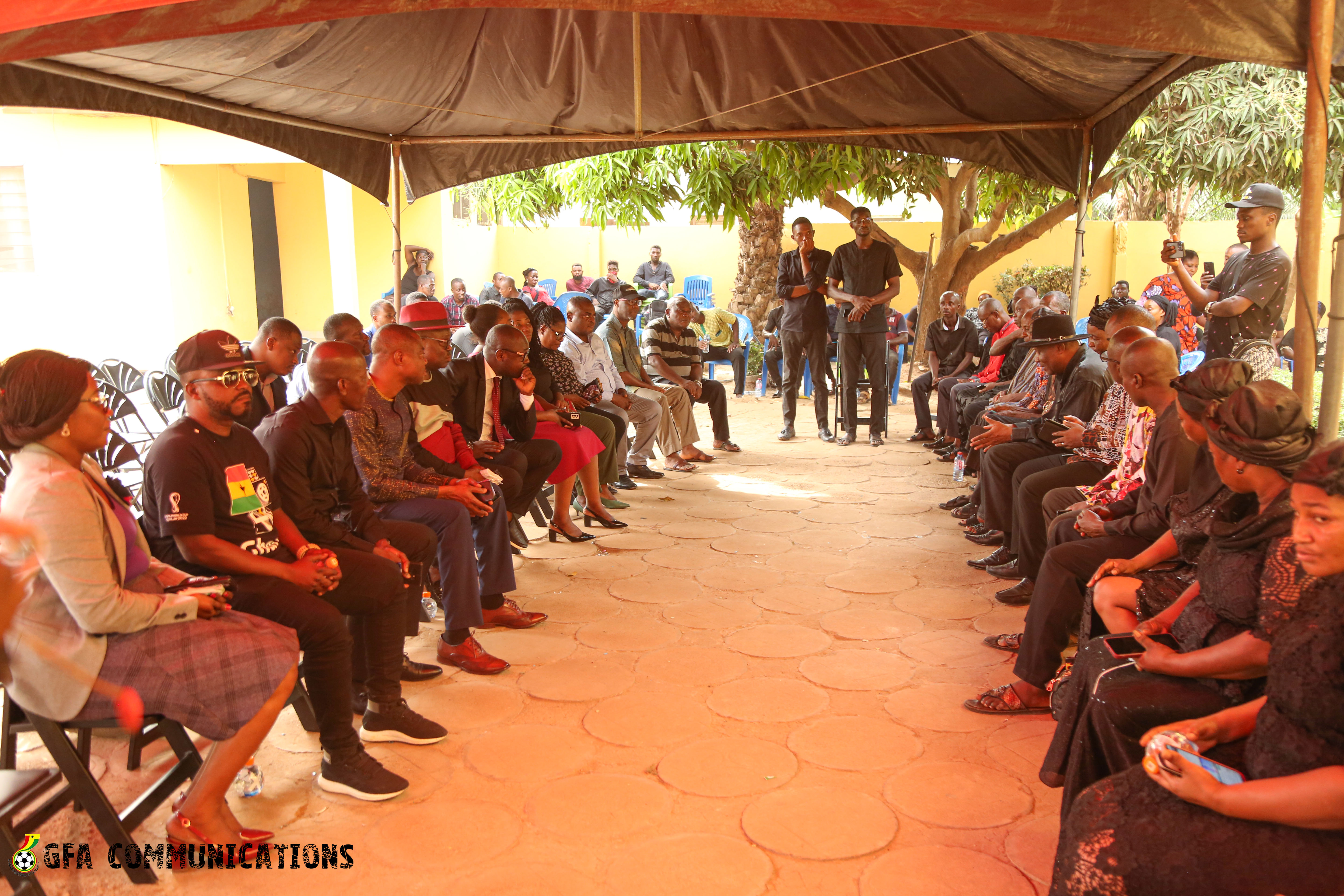 PHOTOS: GFA, Deputy Sports Minister call on family of Christian Atsu