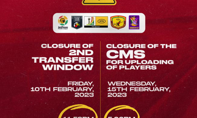 Second Transfer window closes on Friday