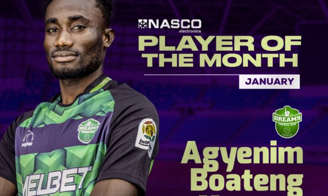 Agyenim Boateng Mensah named NASCO Player of the Month for January
