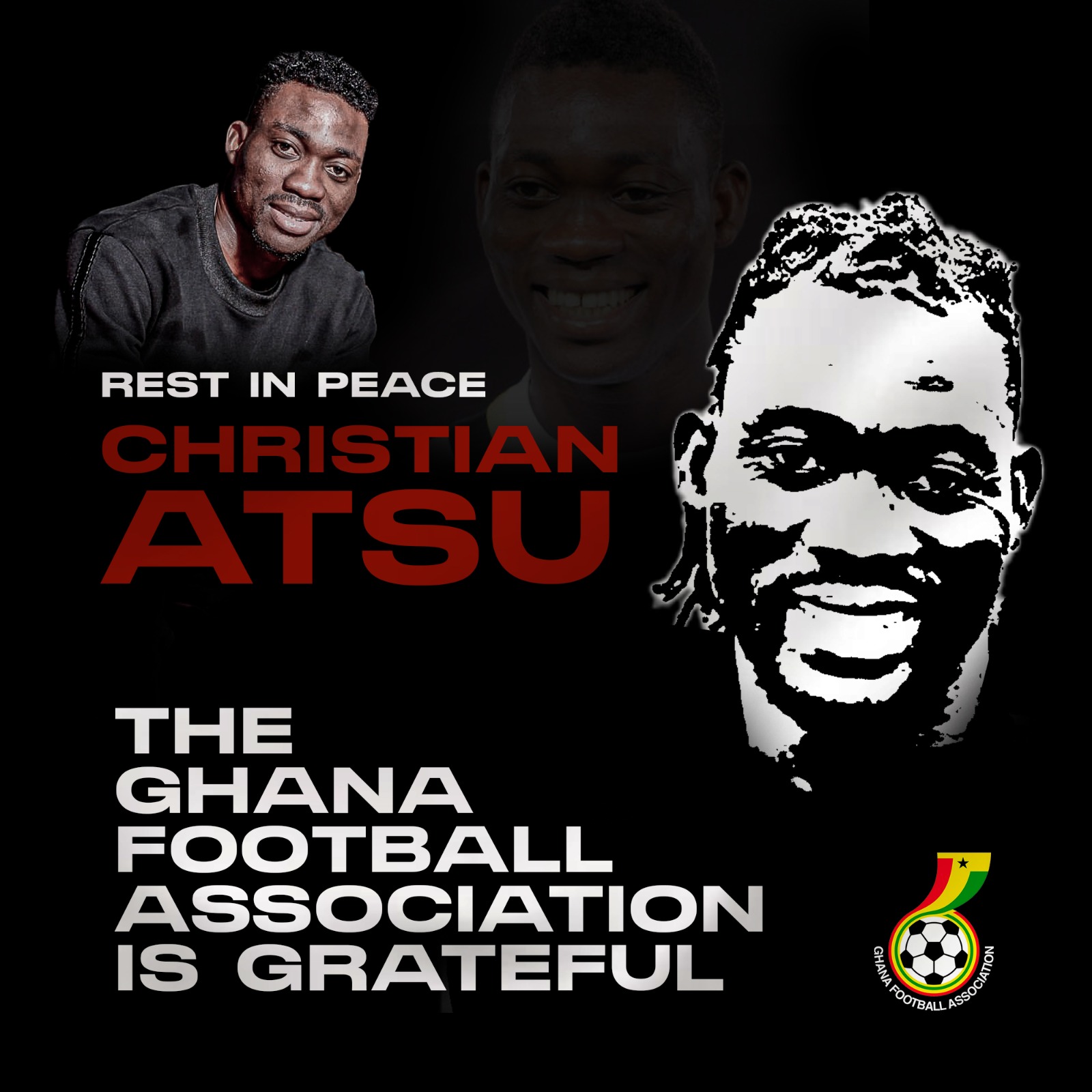 Federations, Association heads, regional football bodies pay tribute to Christian Atsu