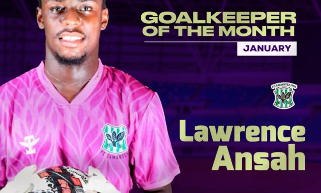 Lawrence Ansah wins 2nd Goalkeeper of the Month Award