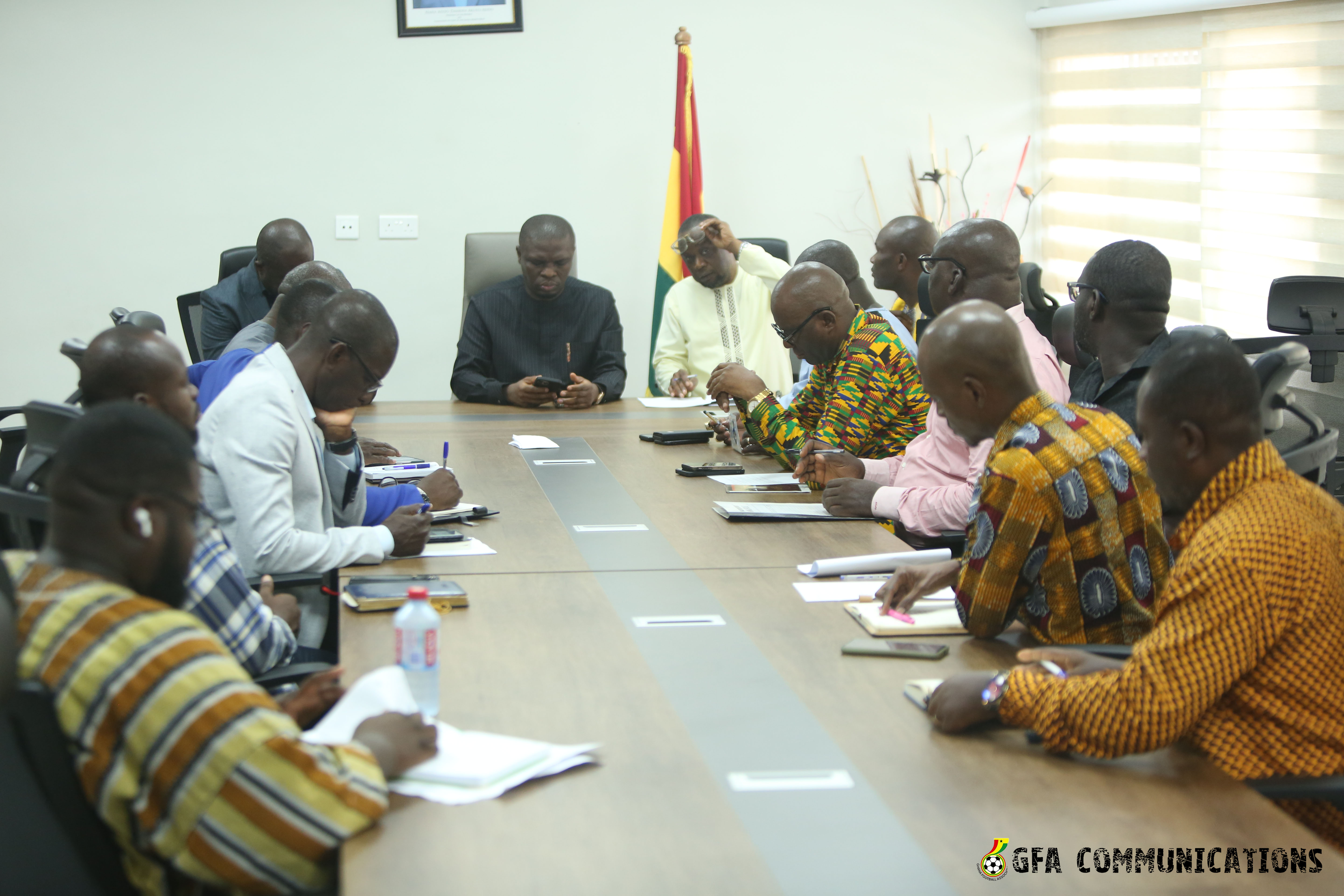 Minister of Youth and Sports Mustapha Ussif meets GFA, National Sports Authority in Accra