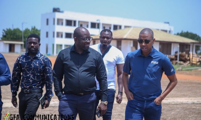 PHOTOS: Gelson Fernandes visits Ghanaman Centre of Excellence at Prampram