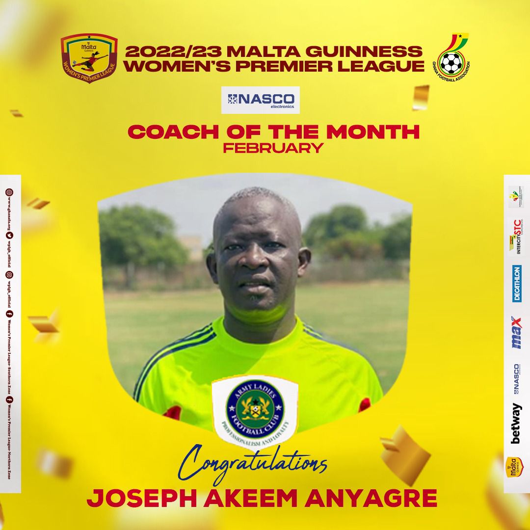 Joseph Akeem Anyagre wins NASCO Coach of the month for February