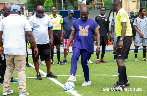 PHOTOS: President Simeon-Okraku kicks off Futsal Premier League - Vimarsana News