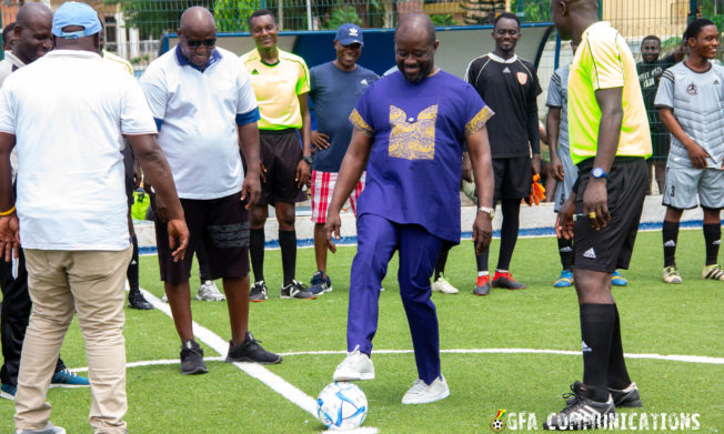 PHOTOS: President Simeon-Okraku kicks off Futsal Premier League