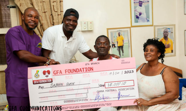 GFA Foundation extends goodwill to two former footballers Thomas and Sabahn Quaye