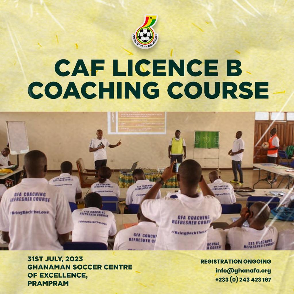 GFA host first batch of CAF Licence B coaching course in July