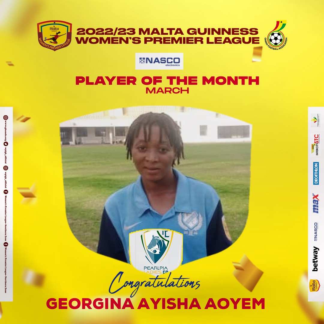 Georgina Aoyem Ayisha scoops NASCO player of the month award