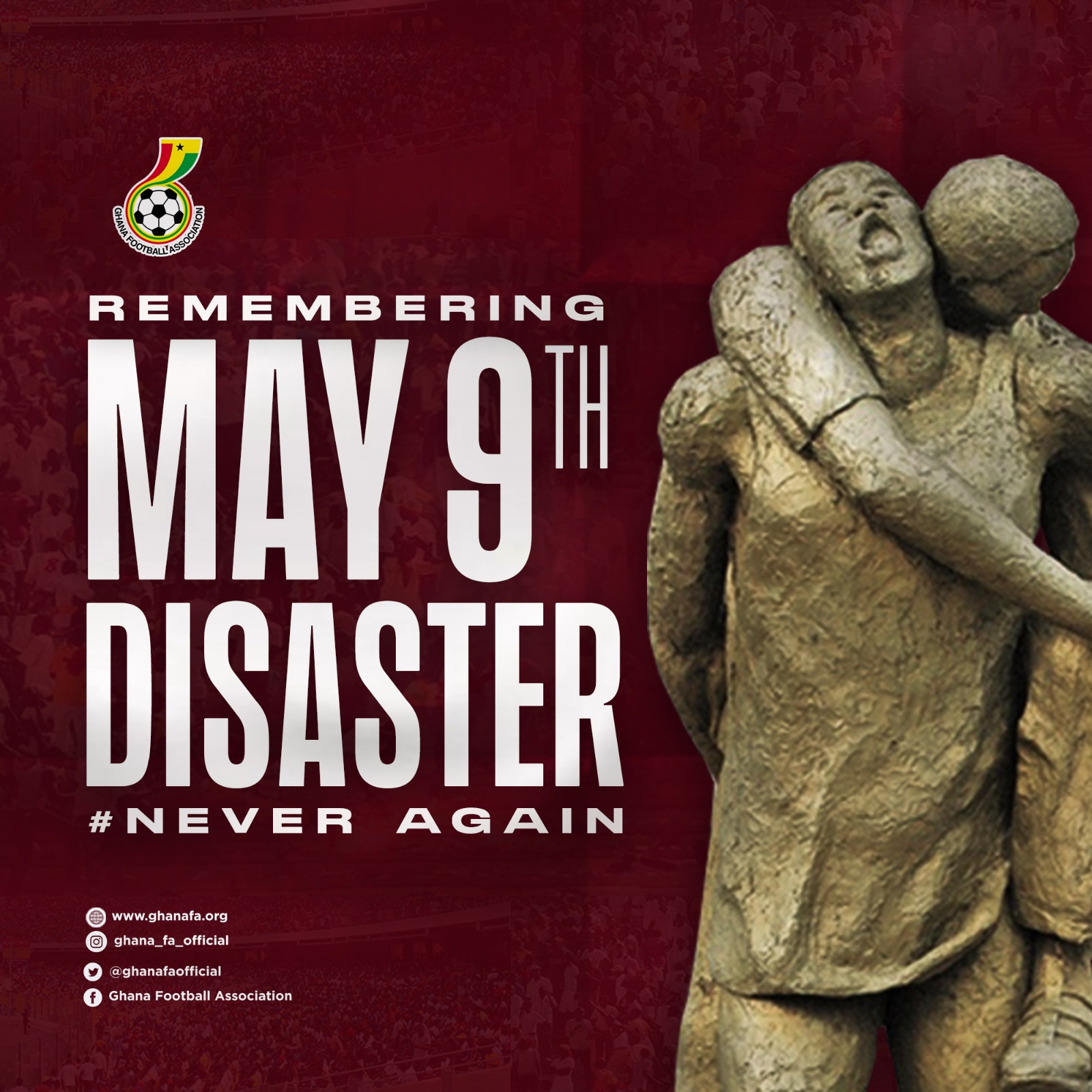 Press Statement: 22nd Anniversary of May 9 Stadium disaster