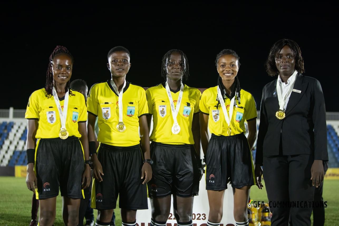 Three Catch Them Young referees excel in Women’s League final