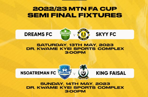 Match Officials for MTN FA Cup semi finals matches - Ghana Football ...