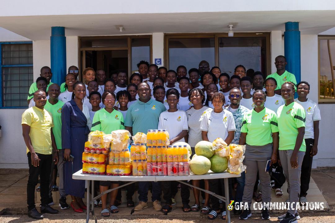 Black Princesses Management Committee visit team at Prampram