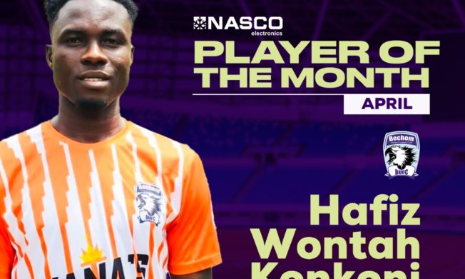 Hafiz Konkoni named NASCO Player of the Month for April