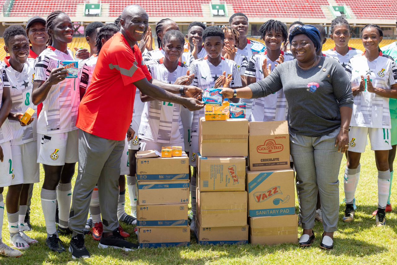 Berry Ladies CEO presents essentials to Black Princesses ahead of Girls Cup of Nations