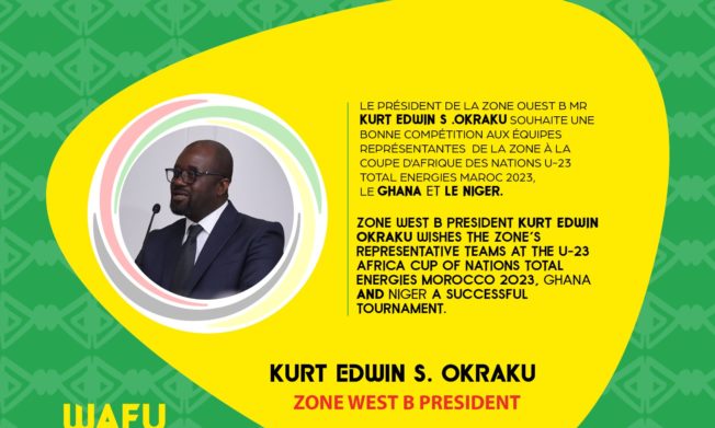 President Simeon-Okraku wishes WAFU B representatives in U-23 AFCON good luck