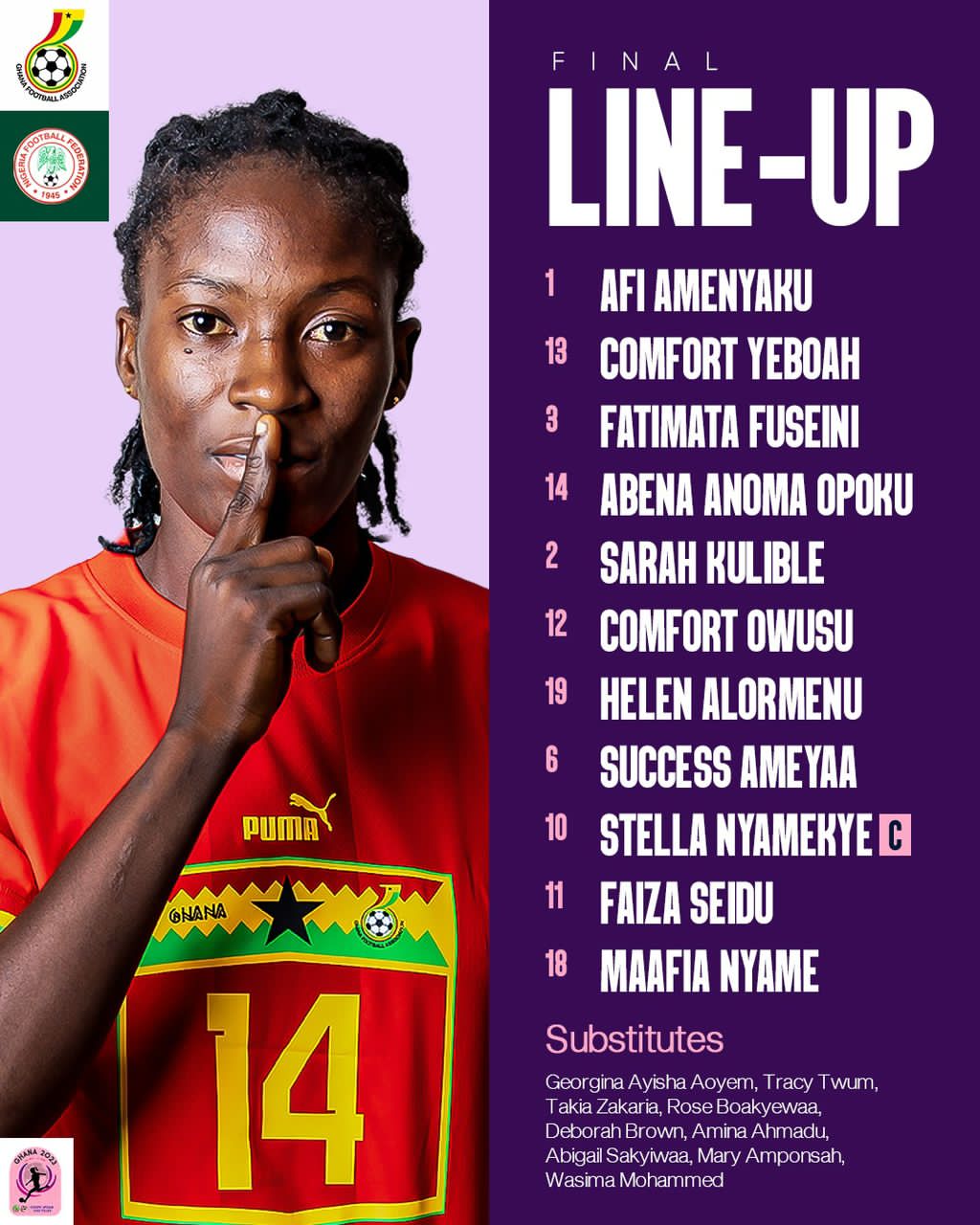 WAFU B U-20 Girls Cup final: Our Girls for Nigeria