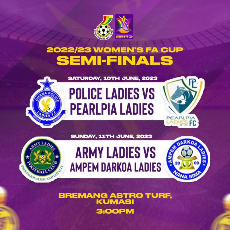 Bremang Astro Turf to host Women’s FA Cup Semis