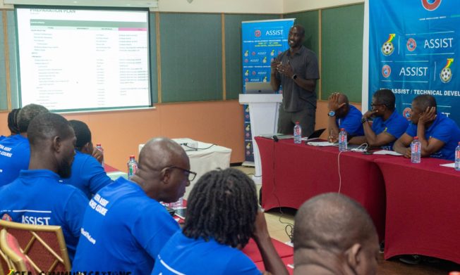 Otto Addo lectures at UEFA Assist Technical Development programme