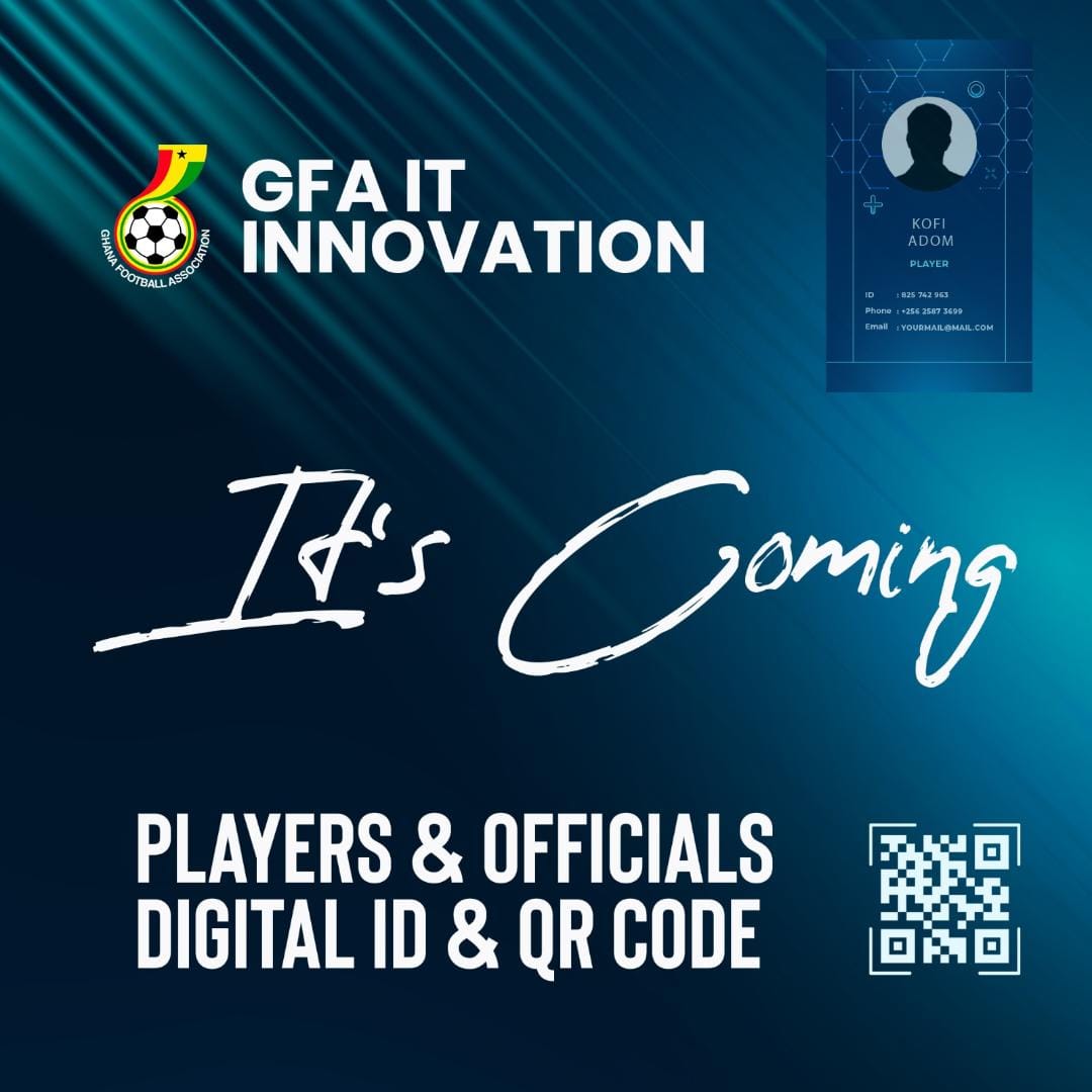 GFA IT Innovation – Digital Identification & QR Code for registered players and Officials