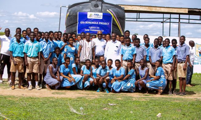 Vice President commissions borehole project at Bolgatanga Senior High school