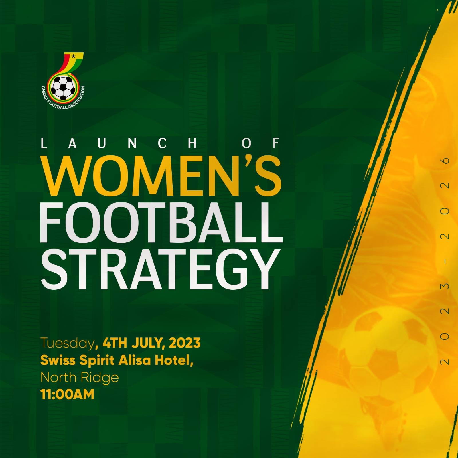 Women's Football Strategy launch July 4