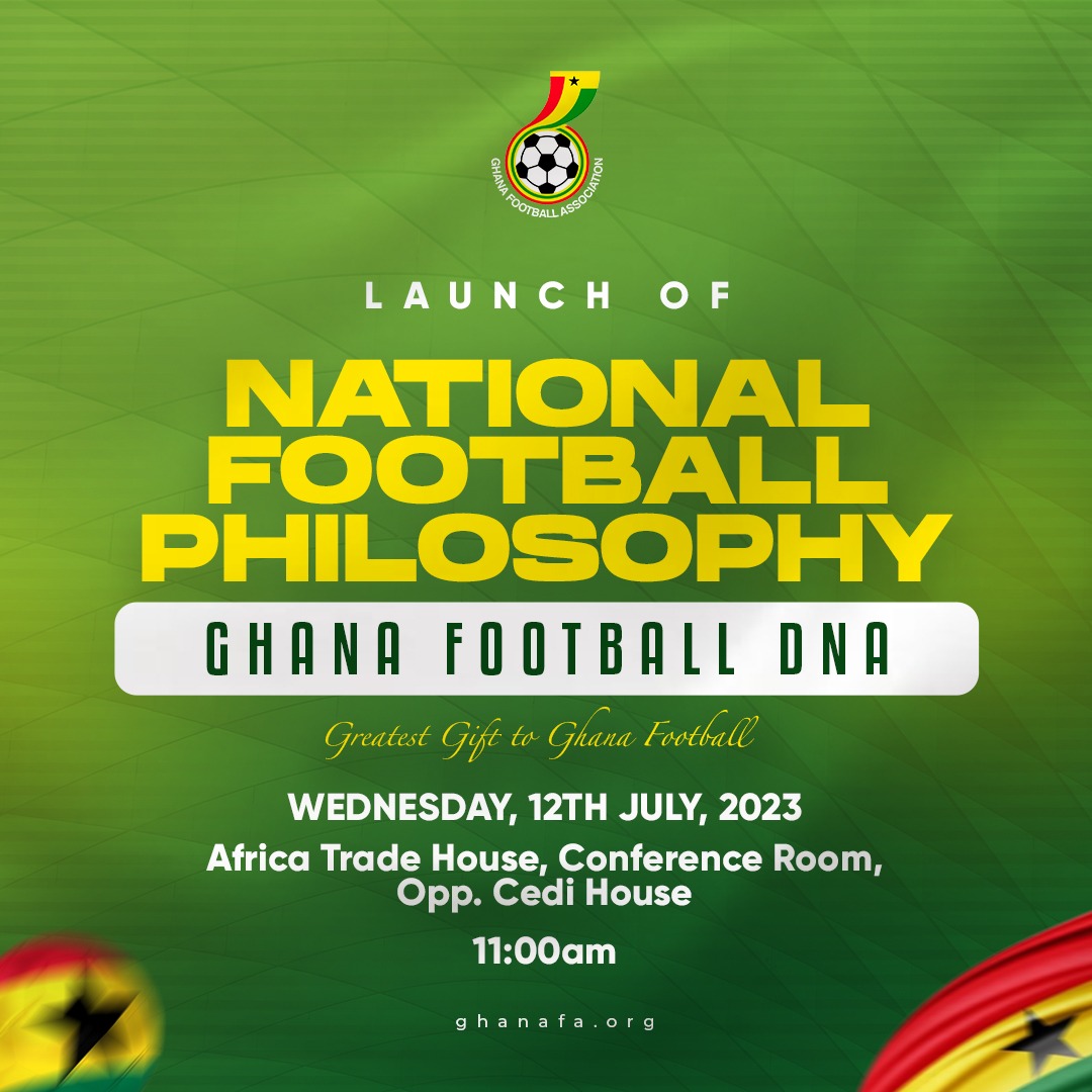 Ghana Football Philosophy launches Wednesday July 12