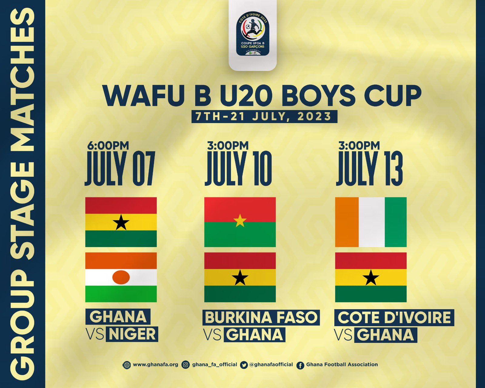 WAFU B Boys Cup of Nations kicks off Friday
