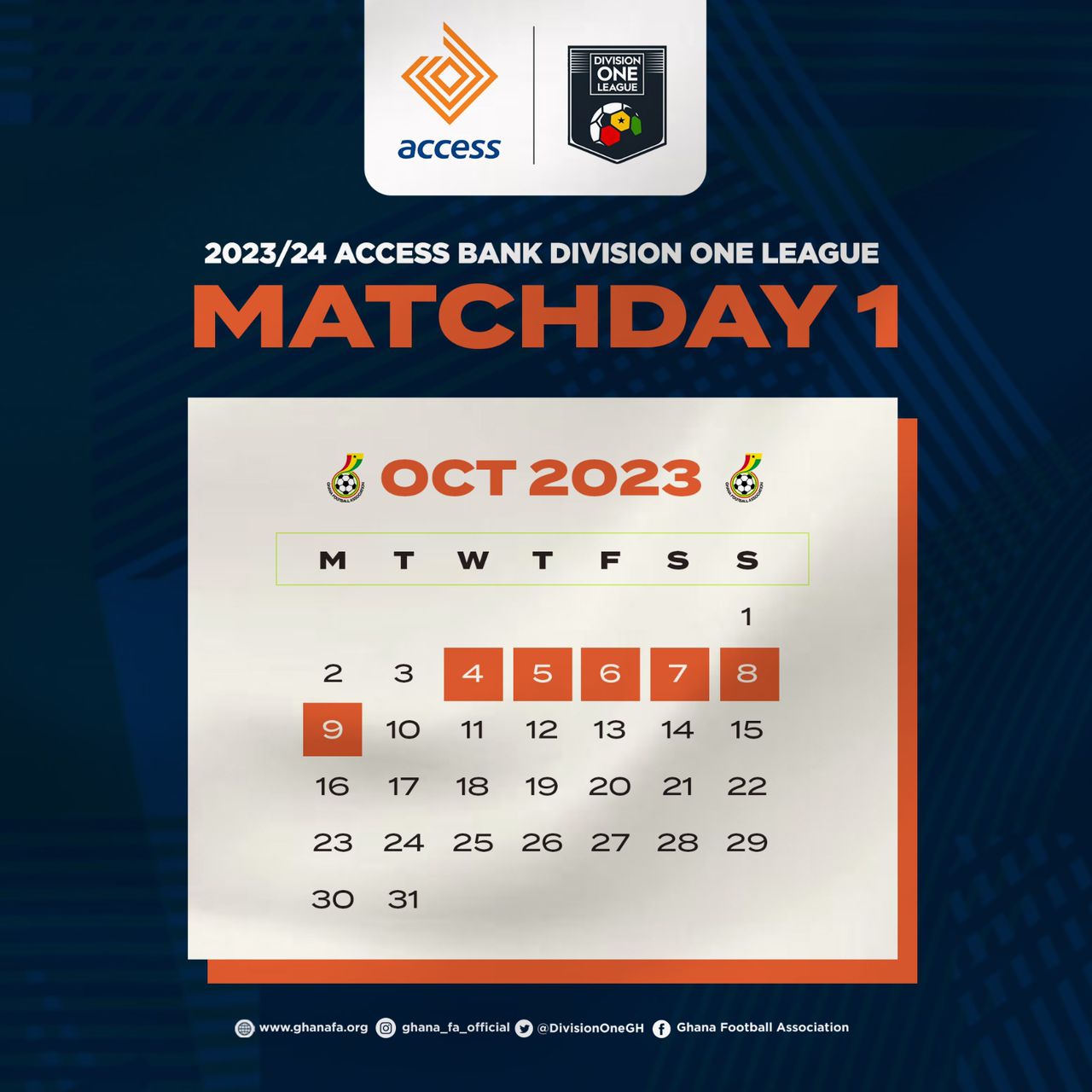 2023/24 Access Bank Division One League kick off set for Wednesday, October 4