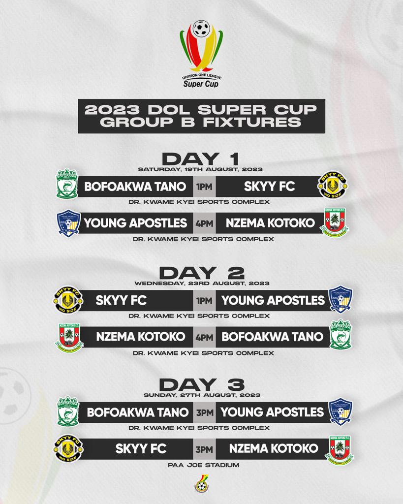 Division One League Super Cup kicks off Friday - Ghana Football