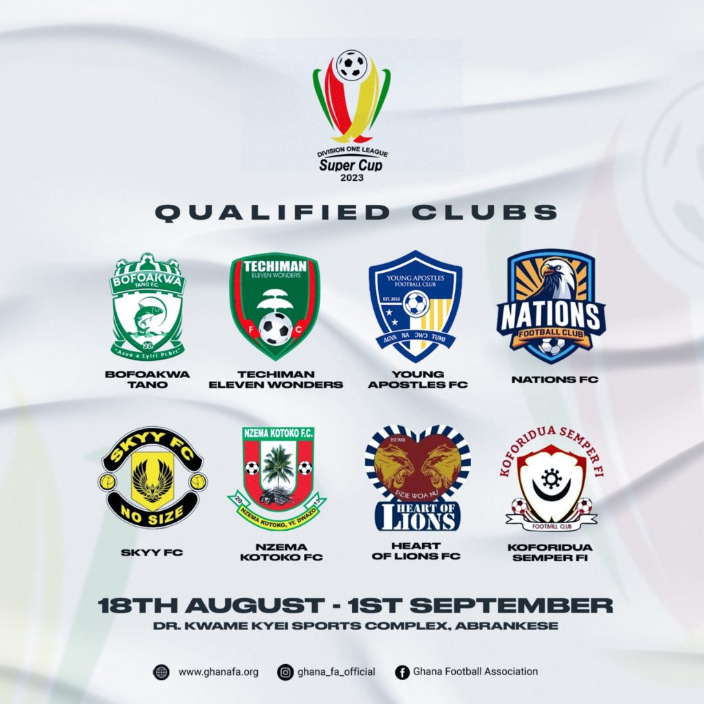 Division One League Super Cup kicks off Friday - Ghana Football