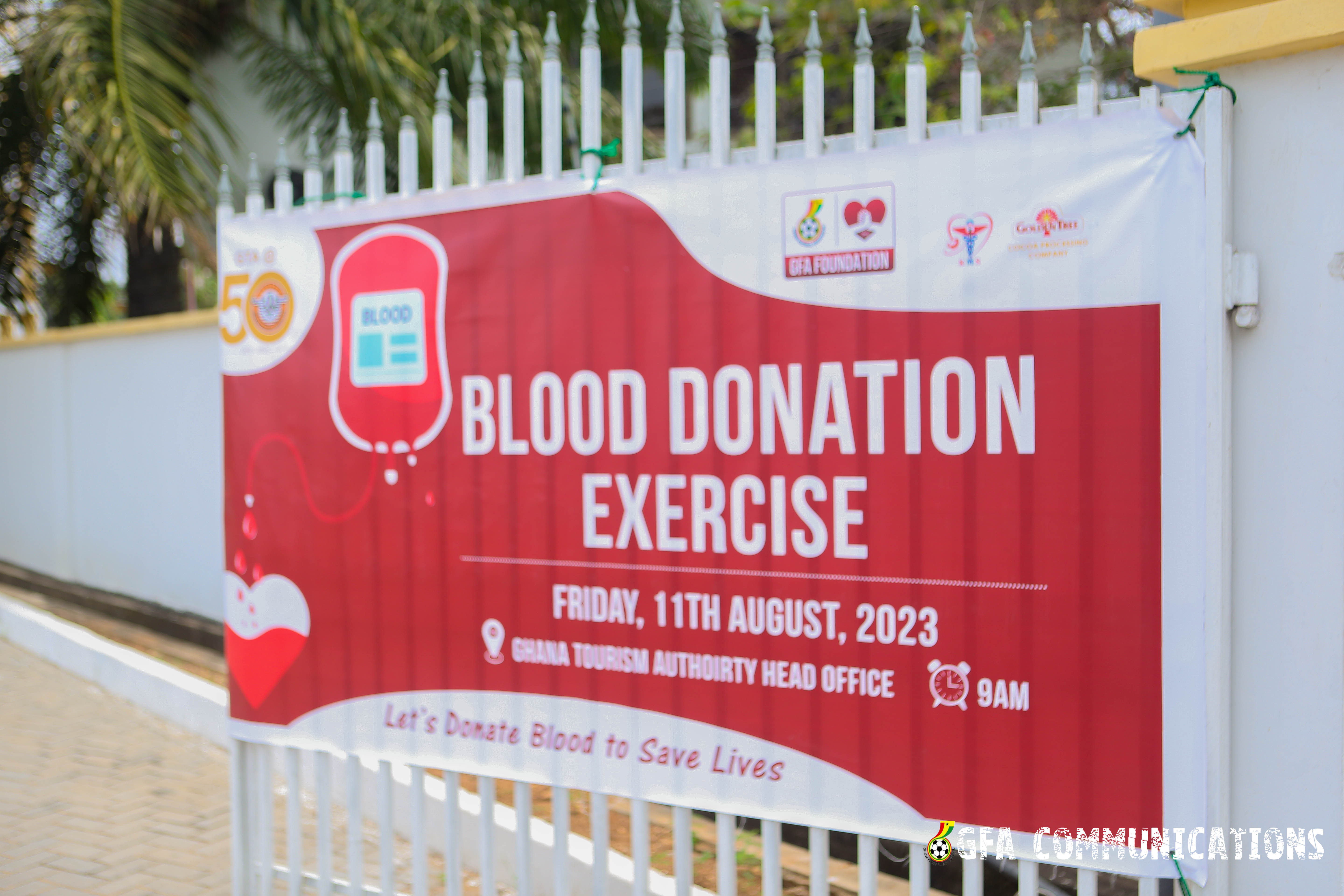 PHOTOS: GFA Foundation, Ghana Tourism Authority donate blood to save lives