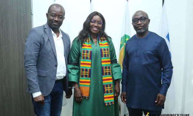 President Simeon-Okraku meets FIFA Director Fatimatu Sow Sidibe in Accra